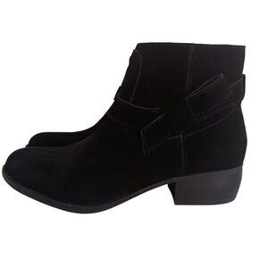 NEW Skechers‎ Women's Texas-Westernville Boot Black Suede Leather Zip Up Size 10